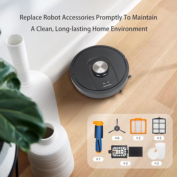 Replacement Parts Compatible with Shark UR2360S UR2360 UR2360EEUS Ultra Robot Vacuum (19 Pack)
