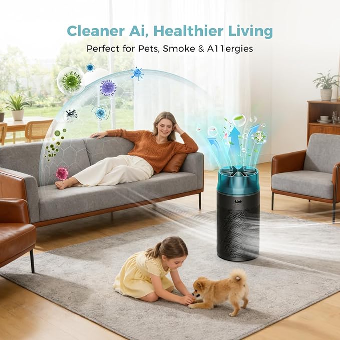 HJ10 Hushjet Purifier Replacement Filter Compatible with Dyson Hushjet Air Purifier,H13 True HEPA & Activated Carbon HushJet Filter for Home Large Room,Air Filter for Hushjet Purifier Compact