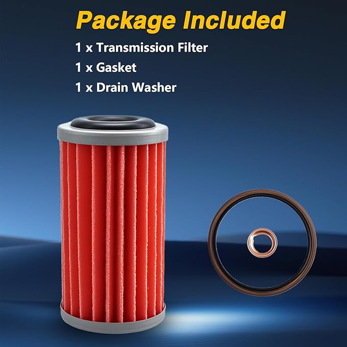 Transmission Oil Filter with Gasket Compatible with Nissan Altima Murano Sentra Pathfinder Rogue Infiniti QX60 Replace #: 31726-28X0A, 31526-3VX0A