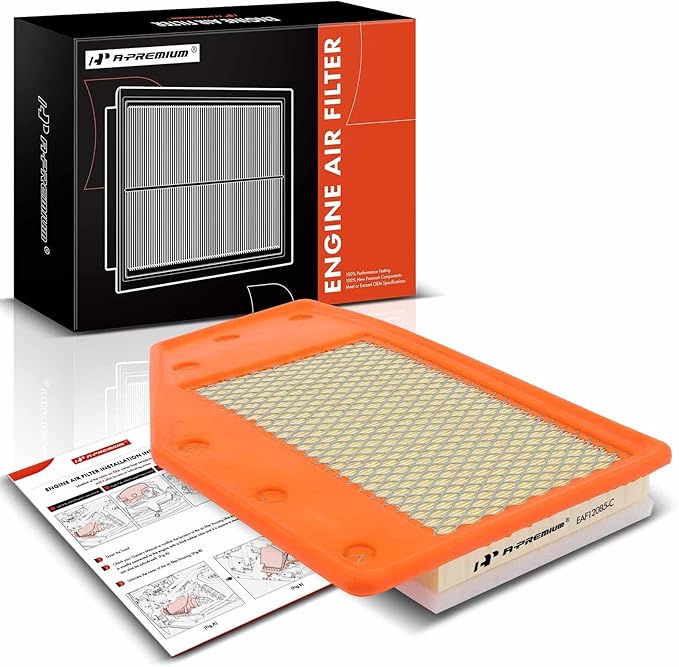 A-Premium Front Engine Air Filter Compatible with Buick LaCrosse 2018-2019 & Chevrolet Malibu 2016-2022, 1.5L 1.8L 2.5L, Flexible Panel, Replace# 23430312