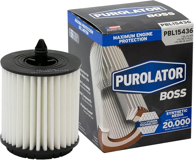 Purolator PBL15436 PurolatorBOSS Maximum Engine Protection Cartridge Oil Filter Compatible With Chevrolet Equinox, Malibu, Cobalt, HHR, Buick Verano, Saturn Ion, Vue, Regal, Pontiac G6 and GMC Terrain