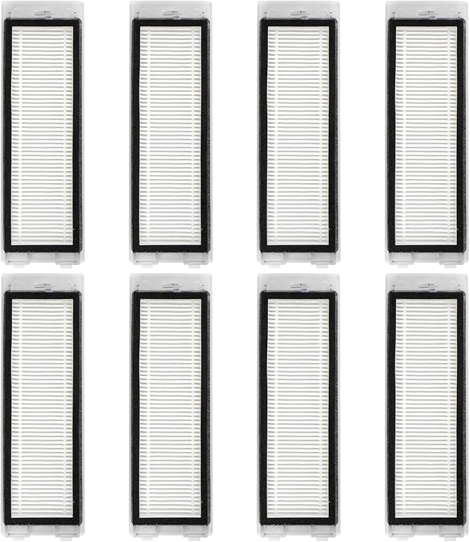 (8 Pieces) Q Revo Replacement HEPA Filters Compatible With Roborock Q Revo Robot Vacuum Cleaner, Replacement Parts Filters, Q Revo filter 8 Pack