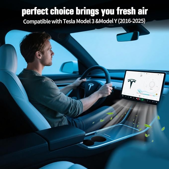 2 Pack Cabin Air Filter with Activated Carbon,Compatible with Tesla Model 3 &Model Y HEPA Cabin Air Filter Accessories(2016-2025) &Cabin Air Filte Replacement Accessories with Install Tools