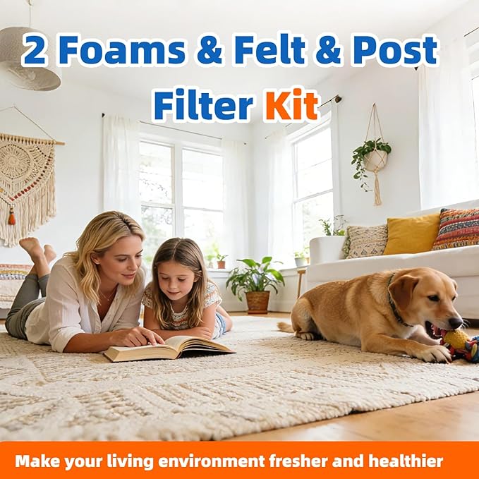 ZS350 HV322 HV345 HV343AMZ Filters Replacement for Shark HV320 ZS351 ZS351C ZS352 UV480 HV322 Rocket Corded Stick Vacuum, Compare to Part # XPMFK320 & 1084FTV320, Perfect for Pet Hair, Dirt, Dust