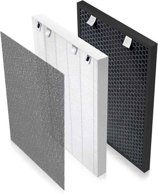 for Bissell air320 Replacement Filters H13 True HP Filters, Also Compatible with Bissell air220 Replacement (Pre-filter + 2678,2804 HP Filter + 2677 Activated Carbon Filter)