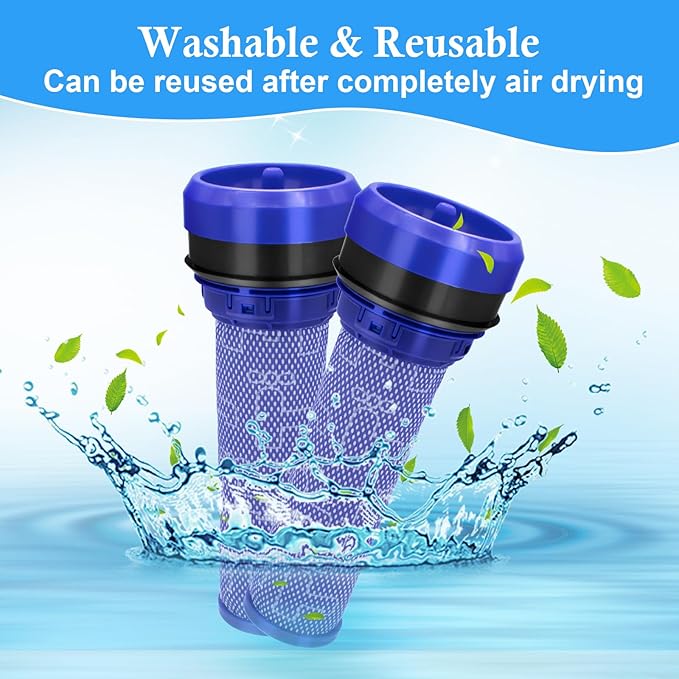 ilovelife 2pcs Premotor Filter for Dyson DC37, DC39, DC28, DC53 Series Absolute Vacuum Cleaner，Vacuums Attachment Washable HEPA Filter Replacement Part No. 923413-01