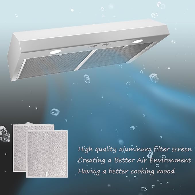 S99010430-002 Range Hood Filter (15.75"L x 13.88"W x 0.39"Th), for Broan-Nutone Exhaust Fan Range Hood - 2 pack