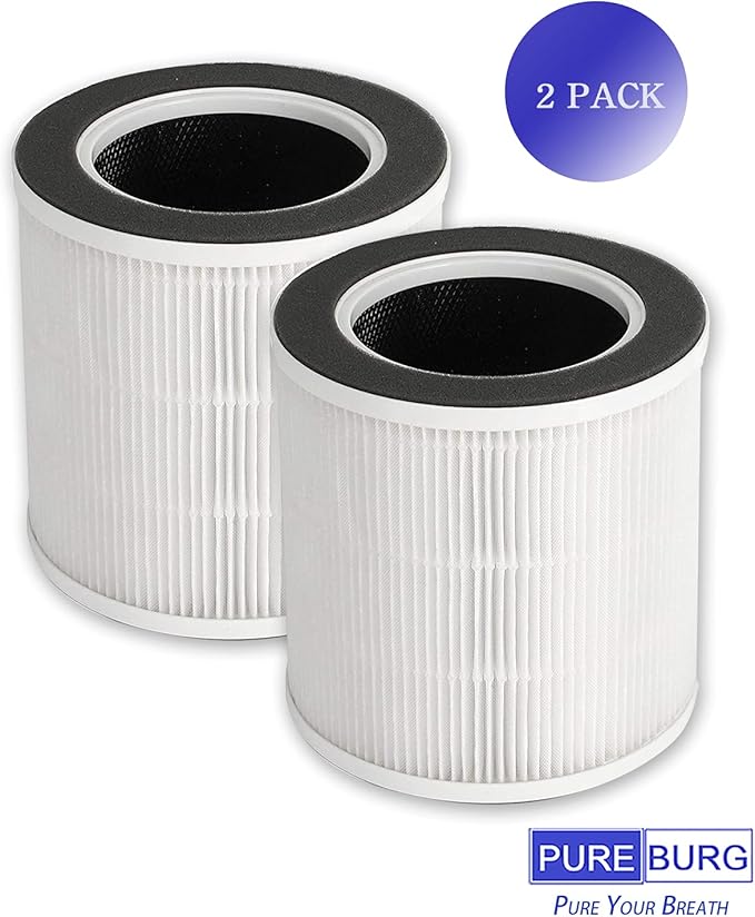 PUREBURG Replacement Filter Compatible with HOKEKI VK-6067B & Ultima Cosa Aria Fresca 300 Air Purifier,2-Pack H13 HEPA Activated carbon 4-Stage Filtration