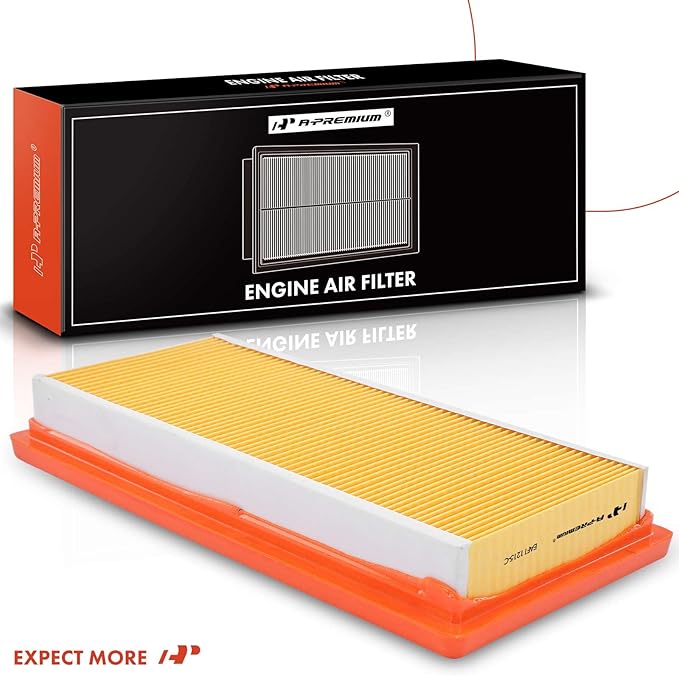 A-Premium Engine Air Filter Compatible with Nissan Micra 2015-2019, Versa 2012-2019, L4 1.6L, Flexible Panel, Replace# 165461HK01