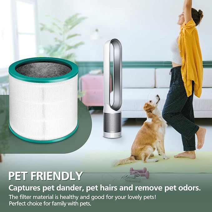 Upgraded TP01 TP02 Filter Replacement Compatible with Dyson Pure Cool Link TP01 TP02 TP03 AM11, Dyson BP01 Tower Purifier, Part no 968126-03