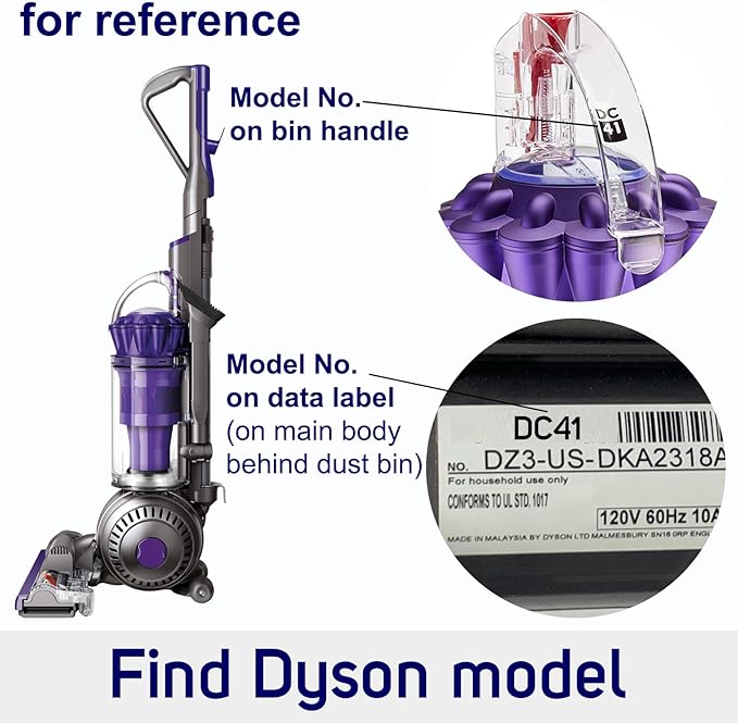 Hose Filter Replacement for Dyson DC41 DC65 DC66 UP13 UP20 UP30 Upright Vacuums, Pre-Filter 920640-01, Post Filter 920769-01/03, Hose 920765-03/04
