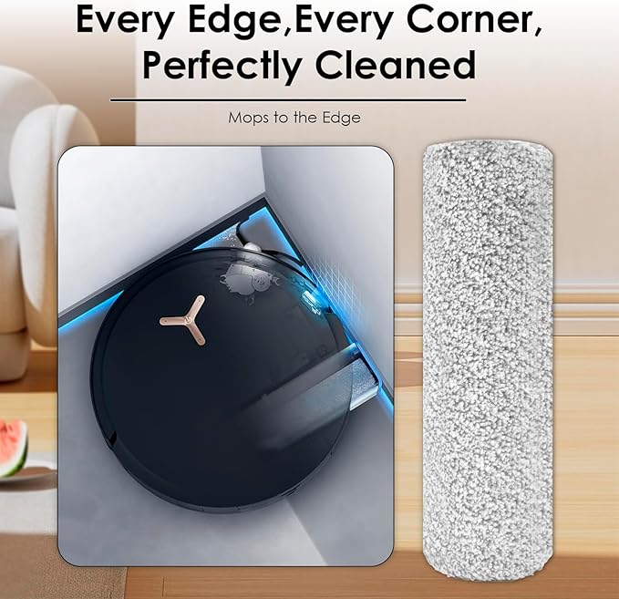 (9 Pack) X8 Pro Omni Replacement Parts Compatible with ECOVACS DEEBOT X8 PRO Omni/ X8 Omni Robot Vacuum, 1 Roller Brush, 2 Brush Rollers, 2 Side Brushes, 2 Dust Bags, 2 HEPA Filters, Accessories Kit