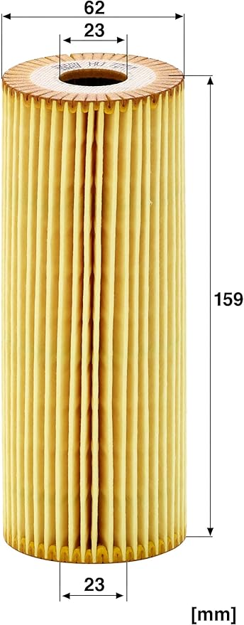 Mann Filter HU 727/1 x Cartridge Oil Filter Replacement with Oil Drain Plug Gasket Compatible With Mercedes-Benz 300CE (1990-1993), 300E (1993), 300SE (1992-1993), 300SL (1990-1993), 300TE (1993)