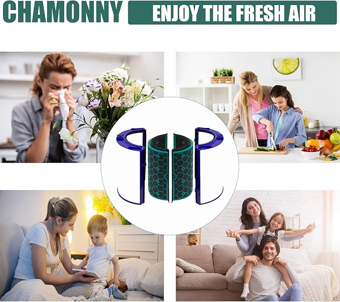 TP04 Replacement Filter, Compatible with Dyson HP04 TP04 DP04 TP05 DP05 Air Purifier, Compared to Part # 968707-04, 968708-04, 969048-01 (2)