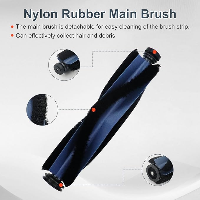 22 Pack Accessories for Eufy X10 Pro Omni Robot Vacuum Cleaner Replacement Parts, 2 Mainbrush 4 Sidebrush 6 Dust Bag 4 Filter 4 Mop Pads 1 Cleaning Brush 1 Screwdriver