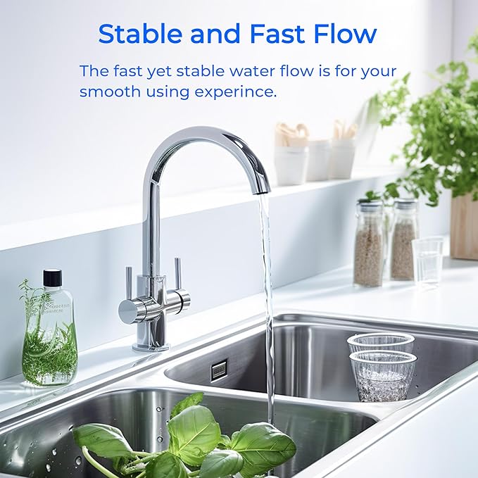 DW8090 Under Sink Filter Replacement, Compatible with 3M Aqua Pure AP-DW80/90, AP-DWS1000, AP-DWS1000LF Under Sink Filtration System, 1 Set