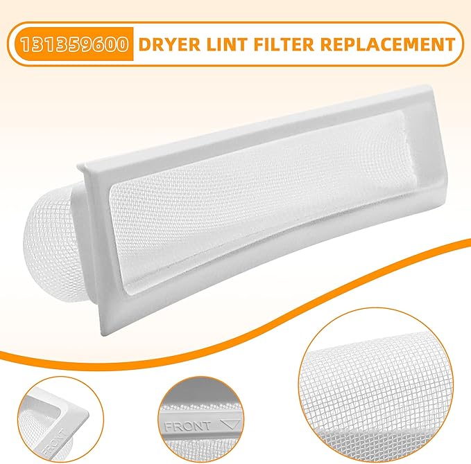 AMI PARTS 131359600 Dryer Lint Filter Case Screen Replacement Parts Fit for frigi-daire, ken-more - Repalce 5304516871, 131152700, 131359601, 131359602, 131359603, 5304516872, etc