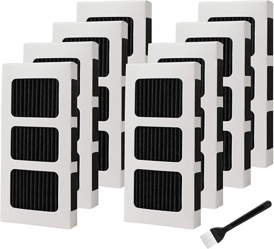 Paultra2 Refrigerator Air Filter Replacement Compatible with Frigidaire Pure Air Ultra II, Pureair Ultra 2, Electrolux Part 242047805, 5303918847, EAP12364179, 8 Pack