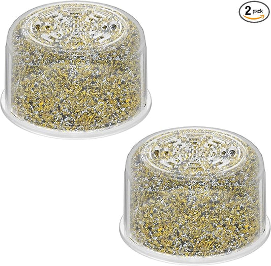 2 Pack Shower Head Filter Replacement Cartridge Compatible with All Canopy Fixed & Handheld Filtered Shower Head, Shower Filter For Hard Water