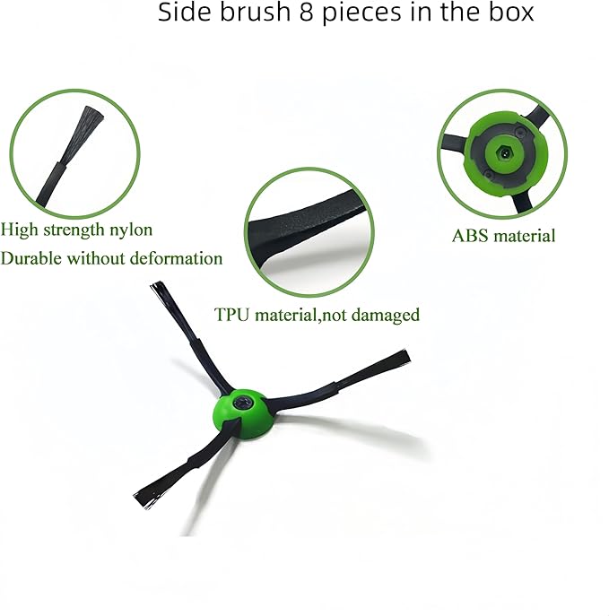 Parts Accessories for iRobot Roomba evo i1 i2/+i3 i3+ i4 i5 i6 i6+ i7 i7+ i8 i8+/Plus E5 E6 E7 J5 J6 J7 I,E &J Series :Roller Brush,Side Brushes,HEPA Filter Caster Wheel wheel