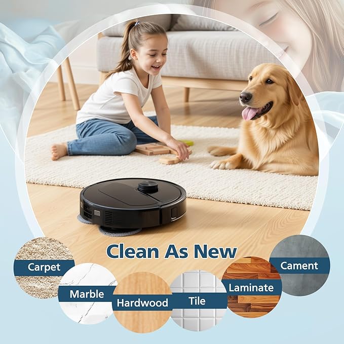Qrevo Slim Replacement Parts for Roborock Qrevo Slim/Qrevo Master Robot Vacuum, Accessories Include Dual Main Brush, 6*Side Brushes, 4*Filters, 4*Microfiber Mop Cloths, 6*Dust Bags, 2*Tools