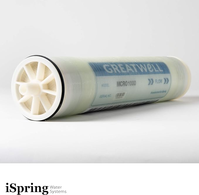 iSpring MCRO1000 RO Membrane Replacement Filter for Tankless Commercial Reverse Osmosis Water Filtration System CRO1000, 1000 GPD