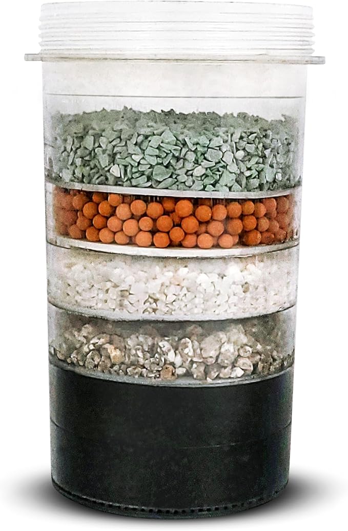 ZENWATER Genuine 5-Stage Mineral Cartridge Filter Replacement - Exclusively for Zen Water Countertop Gravity Filtration System - Clean and Mineral-Rich Hydration