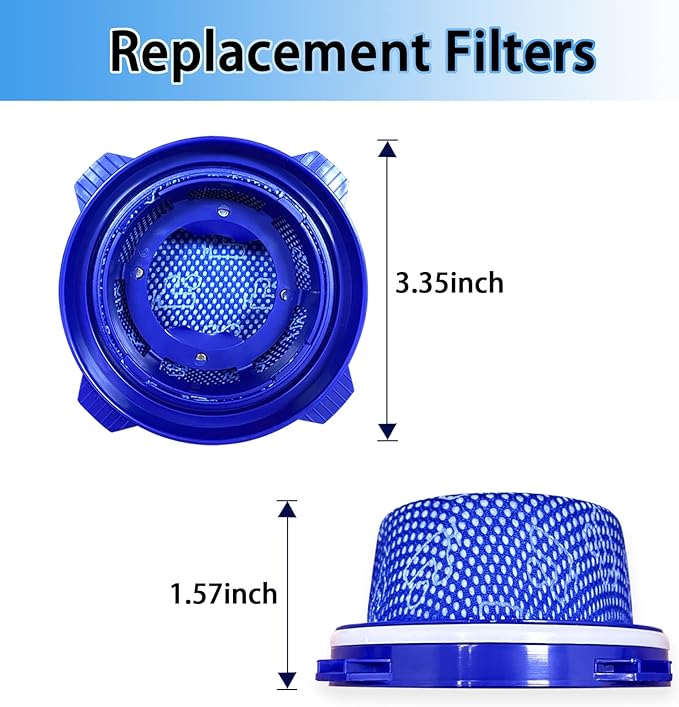 SAMSUNG Jet Vacuum Filters 3-Pack - Washable Micro Filters for Jet 70, 70+, 75, 75+, 90, 60 and VS9000RL - Part Number: DJ97-02649A