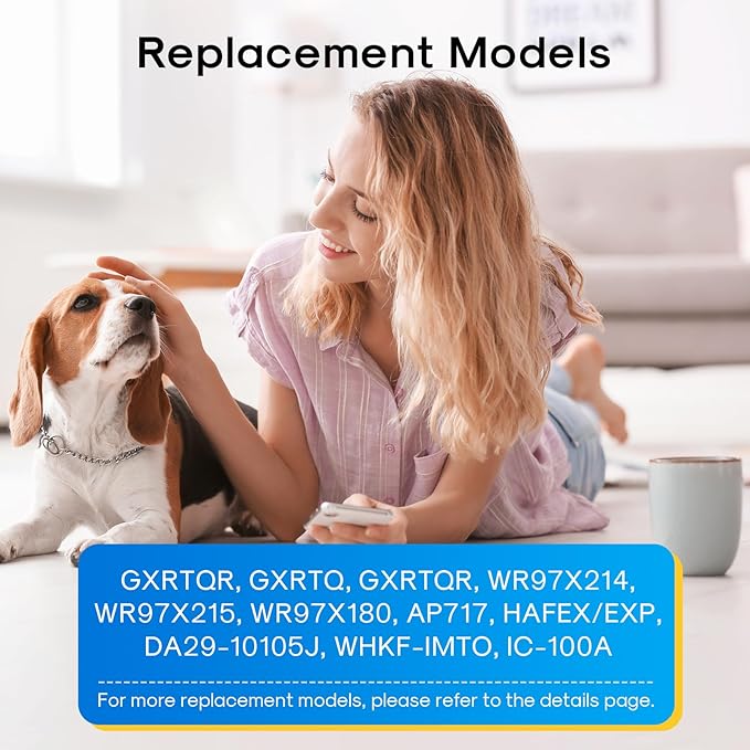 EXCELPURE GXRTDR Inline Water Filter Replacement for GE GXRTDR, Samsung HAFEX/EXP, DA29-10105J, Whirlpool WHKF-IMTO, RWF0300A Filter For Refrigerator, IceMaker, RVs, Marines, NSF Certified, 2 PACK