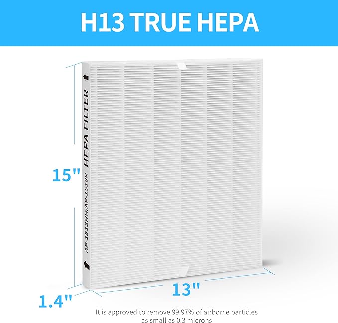 3-Pack AP-1512HH Replacement Filter, Compatible with Coway AP-1512HH Mighty and Airmega 200M Air Purifiers, Part# 3304899, with 9 Extra Carbon Filters