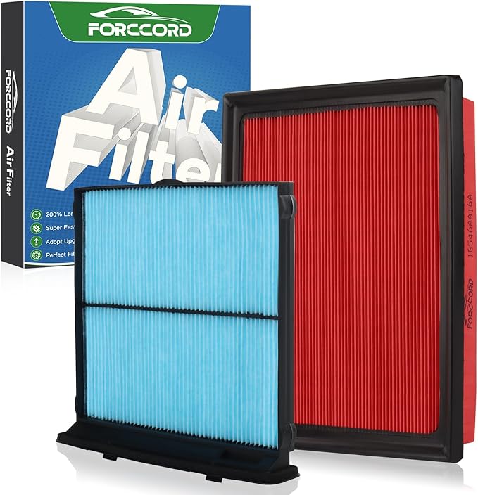 Cabin Air Filter and Engine Air Filter Fit for Subaru Forester 2.5L 2026 2025 2024 2023 2022 2021 2020 2019 Activated Carbon Cabin Filter Replacement 72880-FL000 16546AA16A Accessories