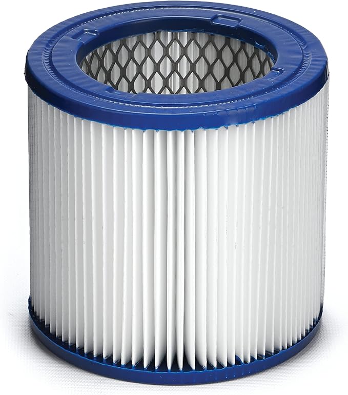 Shop-Vac 9032933 Ash Vacuum HEPA Cartridge Filter, Effective Filtration, Dry Non-Hazardous Material Use, (1-Pack)