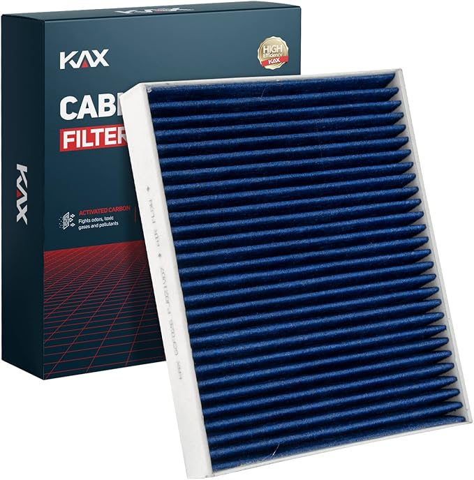KAX Premium Cabin Air Filter with Dual Active Carbon, CF11176 Replacement for Ford Flex 2010-19, Taurus 2009-19, Lincoln MKS 2010-16, MKT 2010-19 Cabin Filter, Strong Adsorption Cabin Filter
