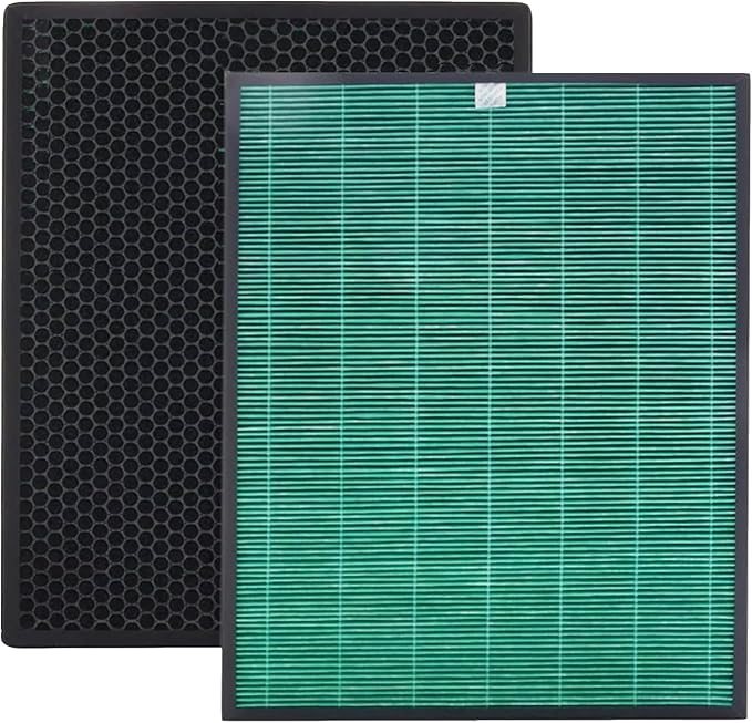 Airmega 230 Filter True HEPA for Coway Airmega 230/240 Air Purifier (AP-1821F) with Max 2 Green HEPA and Active Carbon Clean Dust Hair - Used for Home Large Room - 2 Pack Part # 3111151