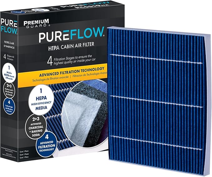 PureFlow HEPA Cabin Air Filter PC99238HX | Fits 2023-21 Chrysler Grand Caravan, 2023-17 Pacifica