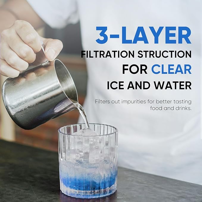 PUREPLUS UKF8001 Refrigerator Water Filter Replacement for Maytag UKF8001P, EDR4RXD1, Everydrop Filter 4, PUR 4396395, Puriclean II, UKF8001AXX-200, UKF8001AXX-750, RWF0900A, RFC0900A, 469006, 3Pack