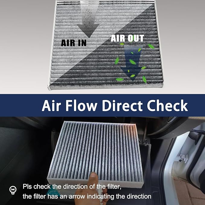 Cabin Air Filter for Hyundai Kona 18-22, Tucson 16-21, Kia Sportage 17-22, Seltos 21-24, Soul 20-24, Veloster 19-21, Venue 20-24 and More, with Activate Carbon Replacement for CF12160