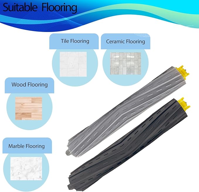2 Set Replacement Brushes Compatible for iRobot Roomba 800 900 Series 805 860 870 871 880 890 960 980 985 891 960 961 964 980 981 Robot Vacuum Cleaner