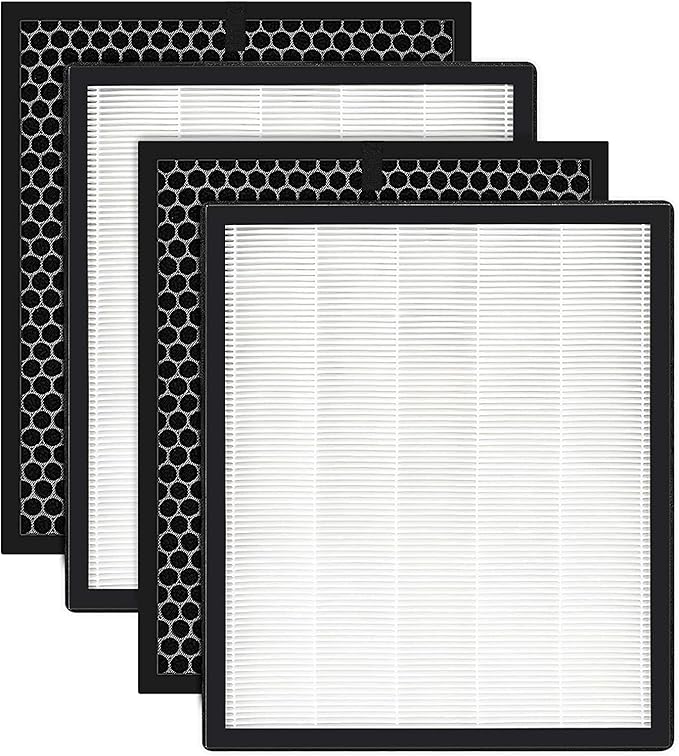 isinlive LV-PUR131 Replacement Filters Compatible with Levoit LV-PUR131 & LV-PUR131S Air Purifier, LV-PUR131-RF