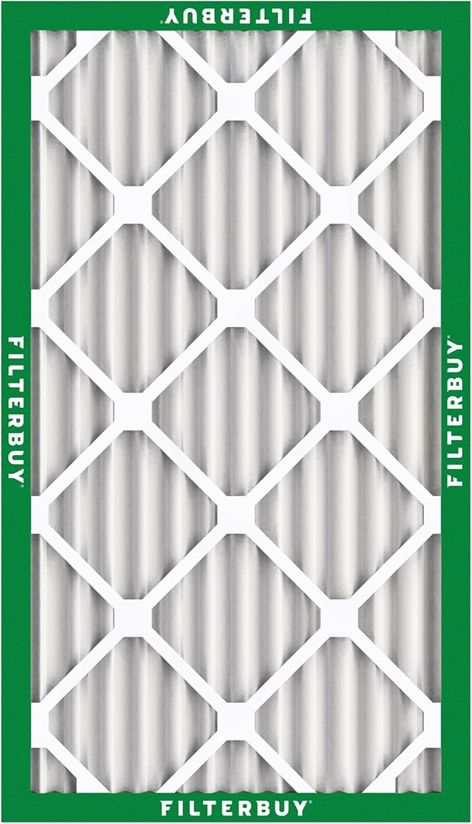 Filterbuy 20x30x2 Air Filter MERV 8 Essential Dust & Allergy Defense (6-Pack), Electrostatic Pleated HVAC AC Furnace Filters Replacement (Actual Size: 19.75 x 29.75 x 1.75)