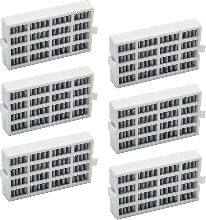W10311524 Refrigerator Air Filter Compatible with AIR1, Whirlpool, Maytag, KitchenAid, Jenn-Air, Kenmore, 2319308, W10335147, 1876318, FreshFlow - 6 Pack
