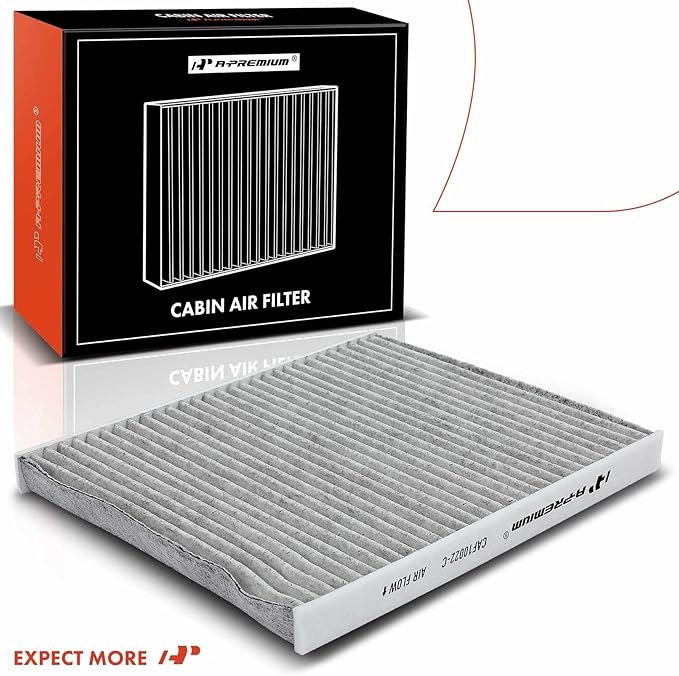 A-Premium Cabin Air Filter with Activated Carbon Compatible with Jeep Gladiator 2020-2022, Wrangler 2018-2023 - 2.0L 3.6L 6.4L - Replace# 68301863AA