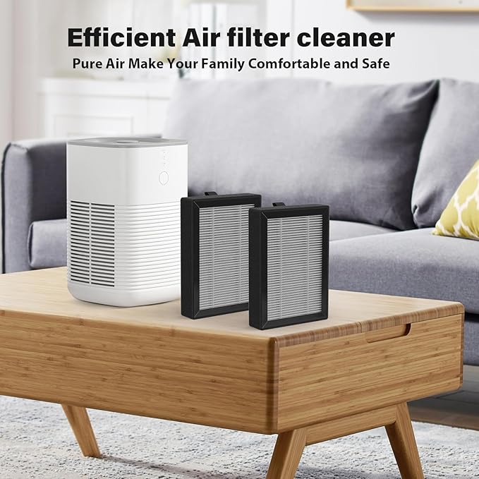 LV-H128 Replacement Filter for LEVOIT LV-H128, PUURVSAS (HM669A), ROVACS (RV60) Air Cleaner Purifier, LV-H128-RF, 8 Pack