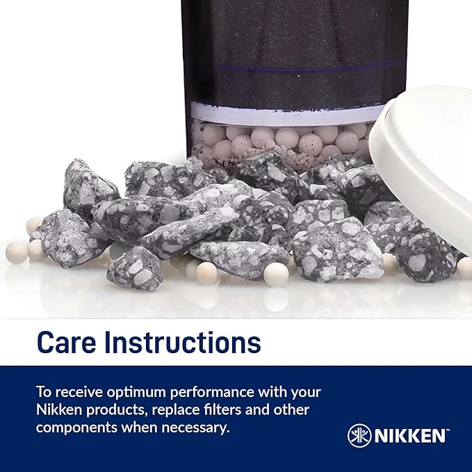 Nikken PiMag Aqua Pour Mineral Stones 1386 - Replacement for PiMag Aqua Pour System 1360 - Perfect for Reduction of Aesthetic Chlorine and Aesthetic Chloramine