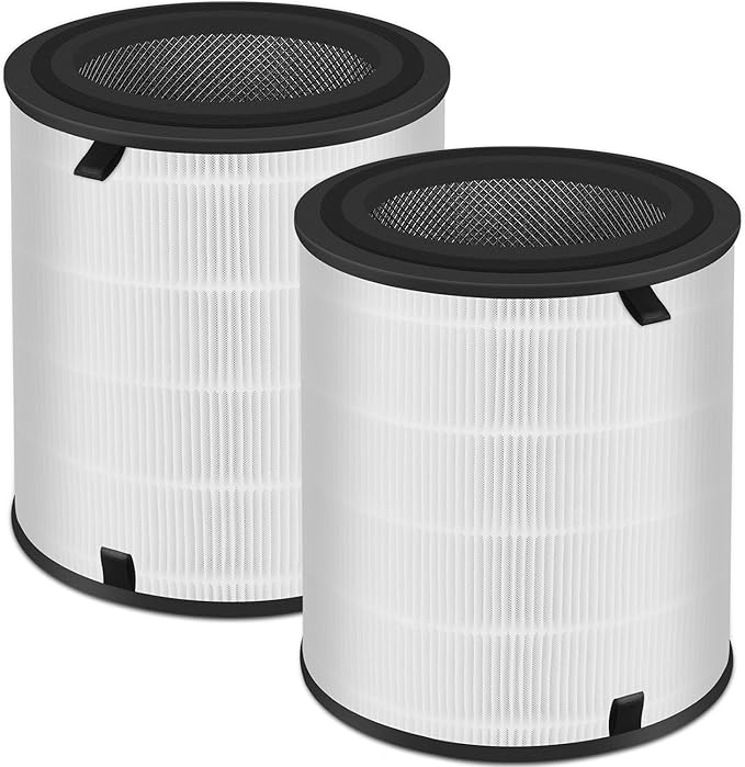 LV-H133 Replacement Filter 2 Pack Compatible with LEVOIT LV-H133, NXBHG 3 in 1 and Activated Carbon Filter, Part No. LV-H133-RF