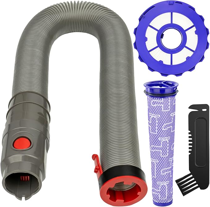 Hose Filter Replacement for Dyson DC40 UP16 UP19 Light/Slim Ball Multi Floor 2, Pre-Filter 923587-02, Post Filter 922676-01, Hose 920765-04