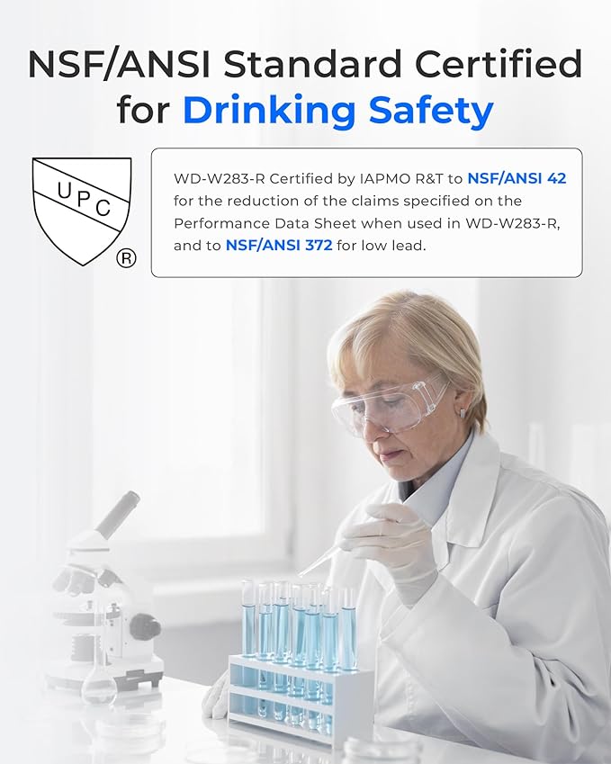 [With Chip] Waterdrop W283-R Replacement for Elkay® 51300C, WaterSentry 51300C, Elkay® EZH2O® and Halsey Taylor® Bottle Filling Stations, NSF/ANSI 42 Certified, 3 Packs