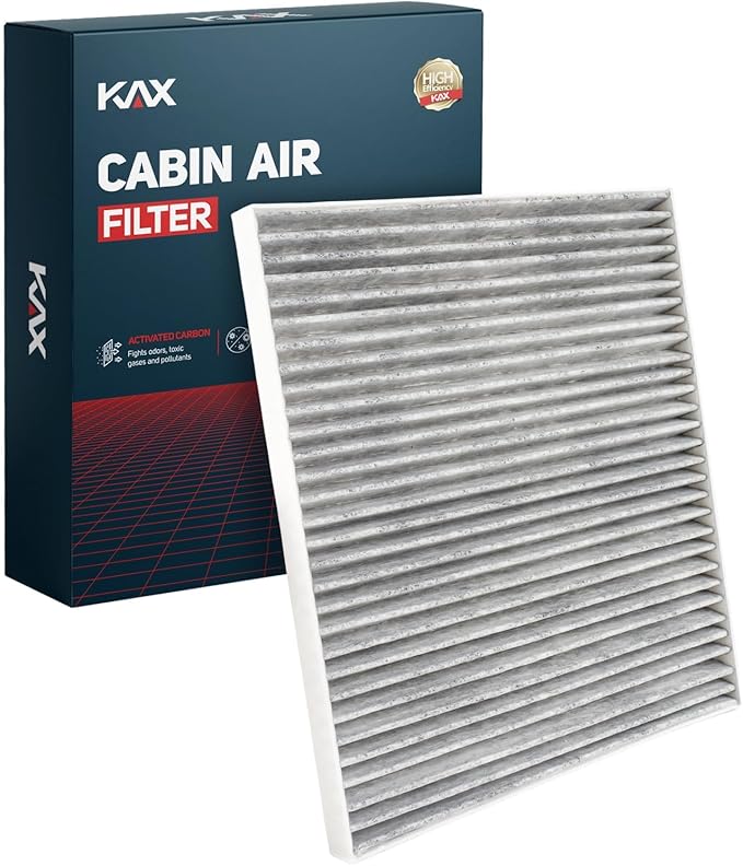 KAX Cabin Air Filter with Activated Carbon, CF10730 Replacement for Kia Spectra5 2005 2006 2007 2008 2009, Borrego 2009, Spectra 2004 2005 2006 2007 2008 2009, Passenger Compartment Air Filter