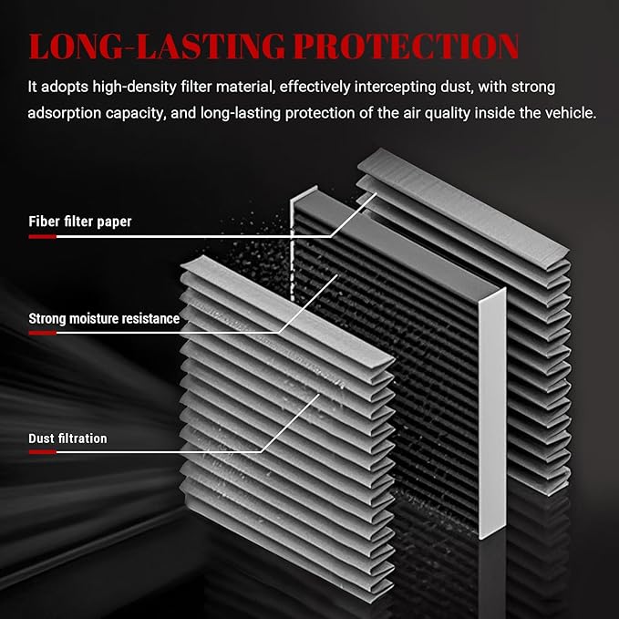 Engine Air Filter Automotive for My Car for Hyundai Azera 2012-2017/ Sonata 2011-2015/ Santa Fe 2010-2012, for Kia Cadenza 2014-2016/ Optima 2011-2016/ Sorento 2011-2013 (4 Pce)