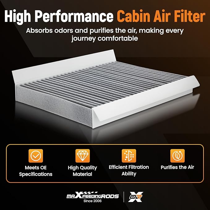 maXpeedingrods CF11810 Cabin Air Filter for Jeep Renegade, Compass, for Alfa Romeo Tonale 2024, compatible with Fiat 500L 2014-2020, for Hornet Hornet 2023-2024